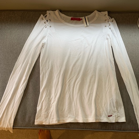 nPhilanthropy NWT long sleeve tee, stitched detail - Picture 1 of 2